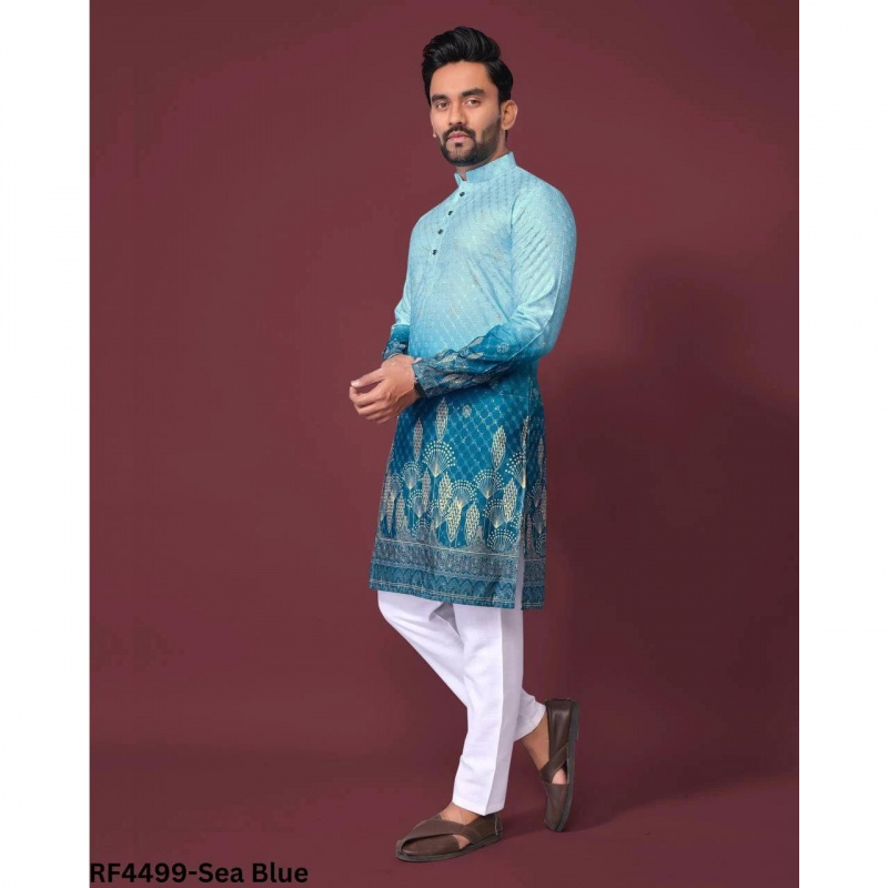 Ethnic Fashion India - Camisa musulmana con cuello levantado, ropa