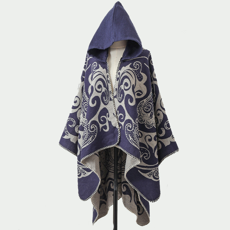 Go Ethnic Fashion - Nuevo chal con capucha para mujer,
