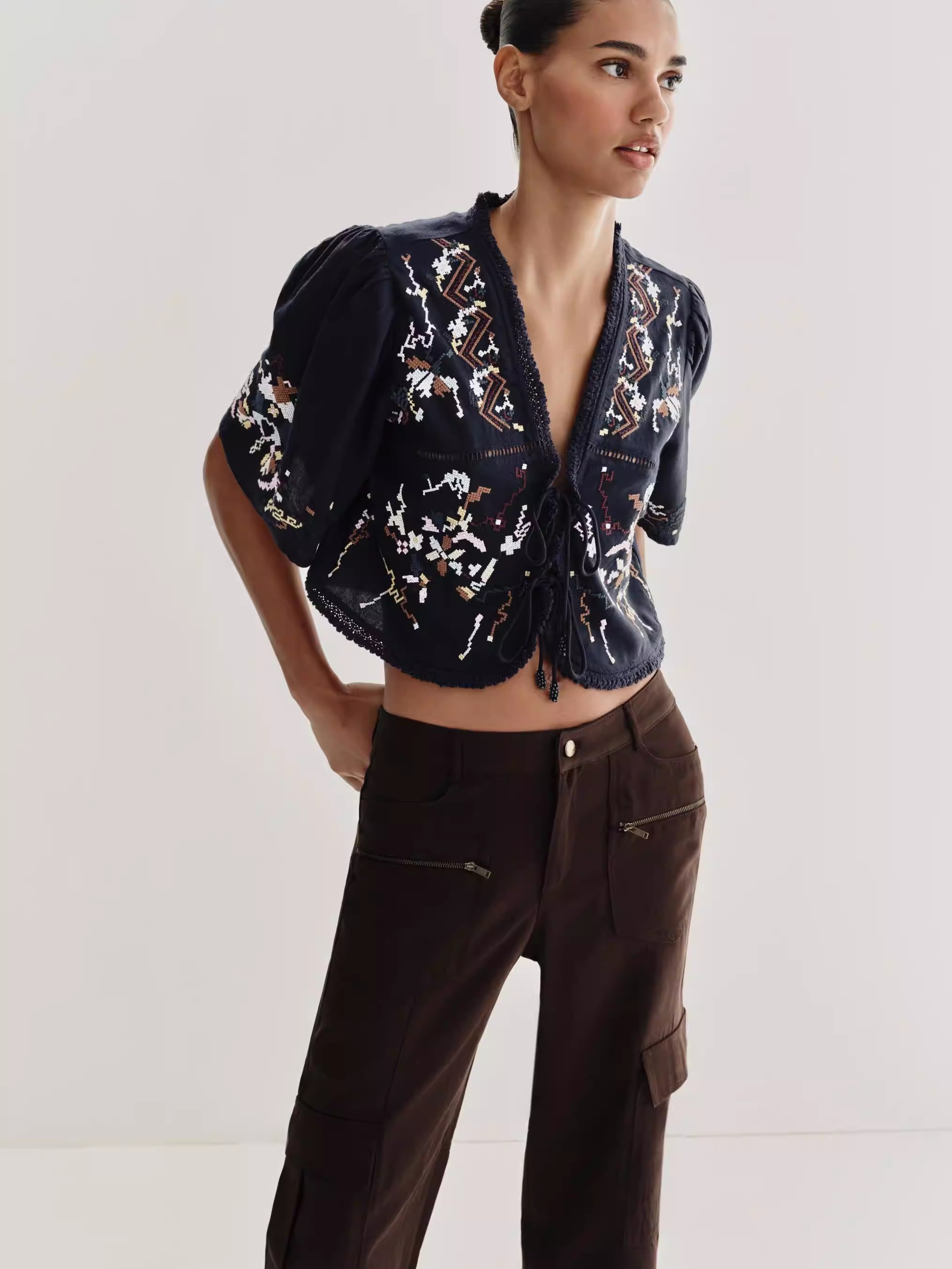 New Ethnic Fashion - Nueva Blusa de Verano para Mujer,