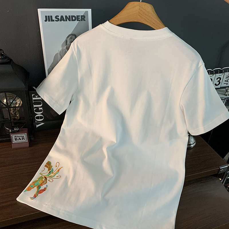 Camiseta de manga corta de est - Ethnic Fashion Design reseña y precio